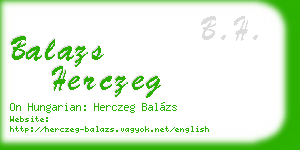 balazs herczeg business card